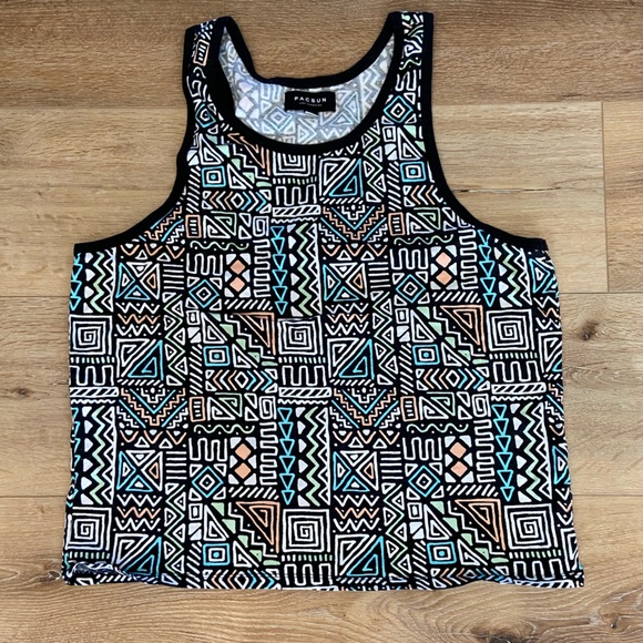Pacsun Men’s M Tribal Print Tank - Picture 1 of 3